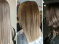 Trzy fryzury z subtelnymi refleksami, które dodają blasku i głębi, idealne dla każdej kobiety, nawet z siwymi włosami.