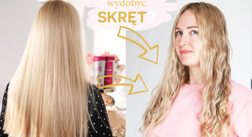 Przed i po: proste blond włosy stają się falowane. Dowiedz się, jak wydobyć naturalny skręt włosów.