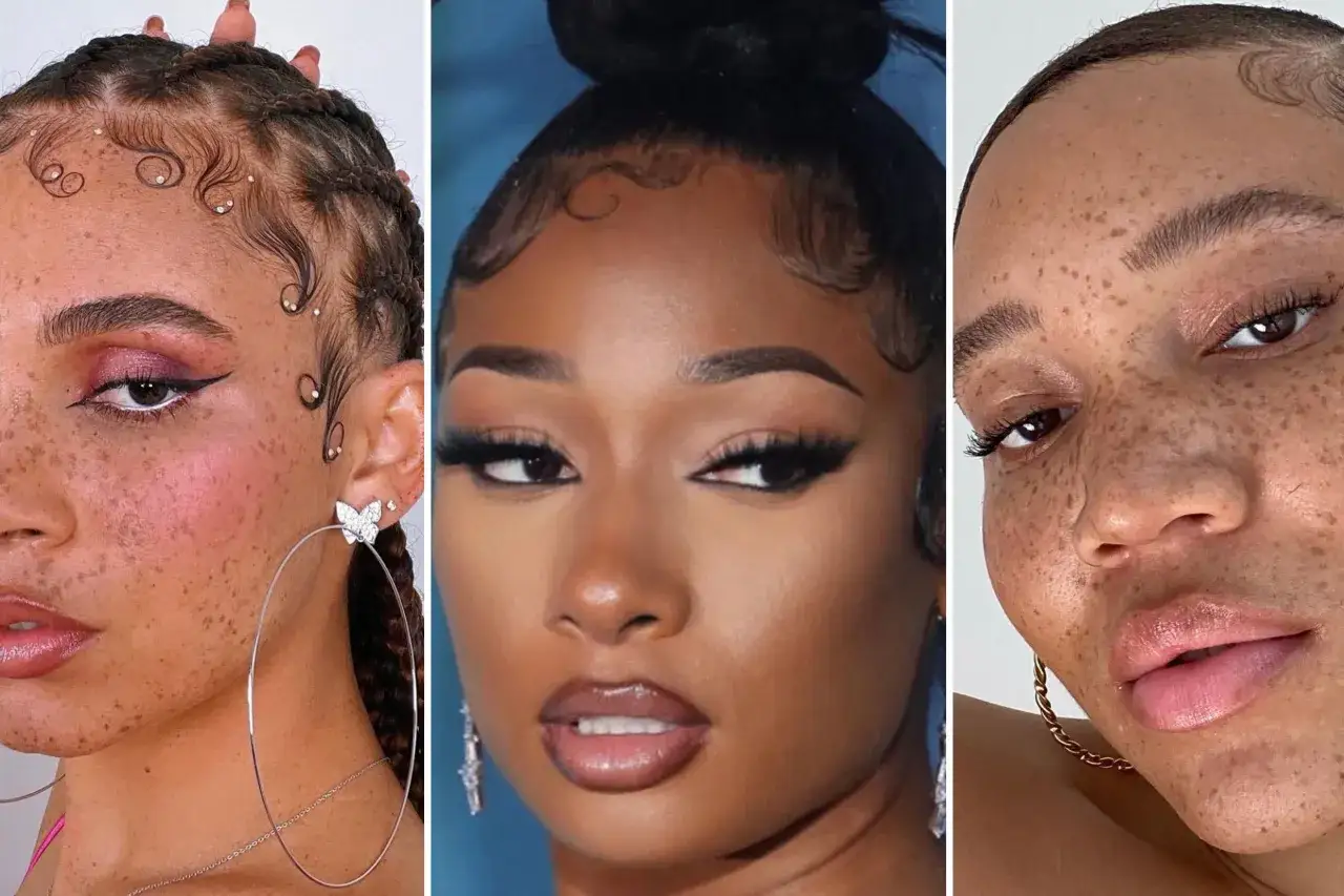 Kobiety z pięknymi, wystylizowanymi baby hair. Dowiedz się, jak pozbyć się baby hair i uzyskać gładką linię włosów.